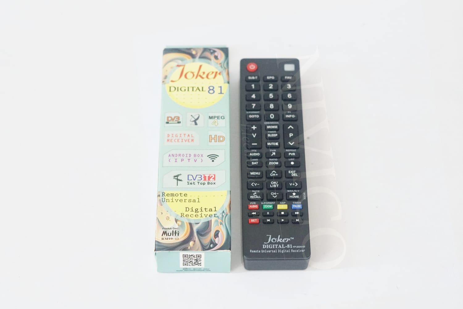 Joker Remote Universal Digital Receiver Joker Digital 81 untuk Android Box & Set Top Box dengan Fitur MPEG & HD